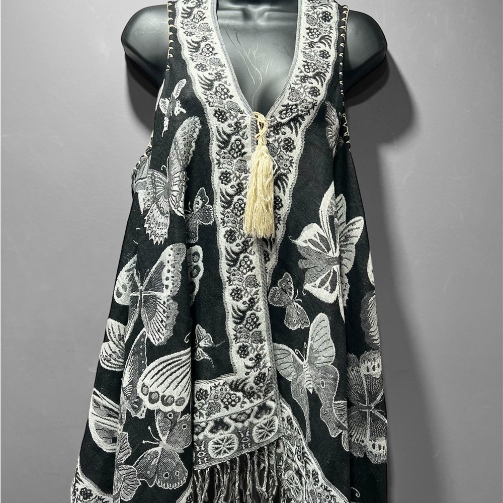 𐙚⋆˚✿˖° Bohemian Butterfly Vest with Tassels 𐙚⋆˚✿˖°